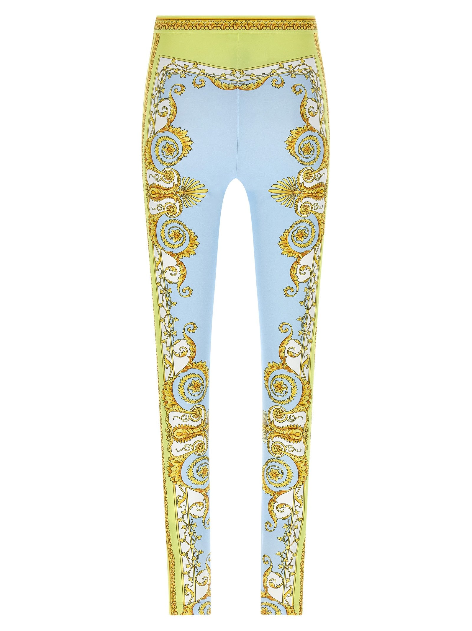 Versace Spring Barocco Leggings Blue