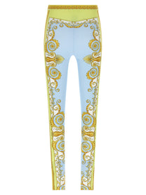 Versace Spring Barocco Leggings Blue