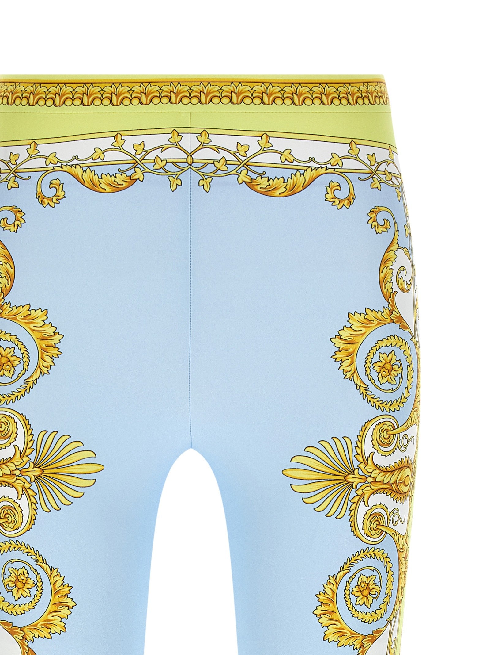 Versace Spring Barocco Leggings Blue