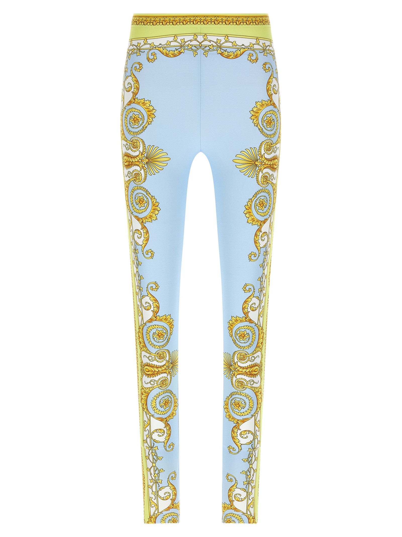 Versace Spring Barocco Leggings Blue