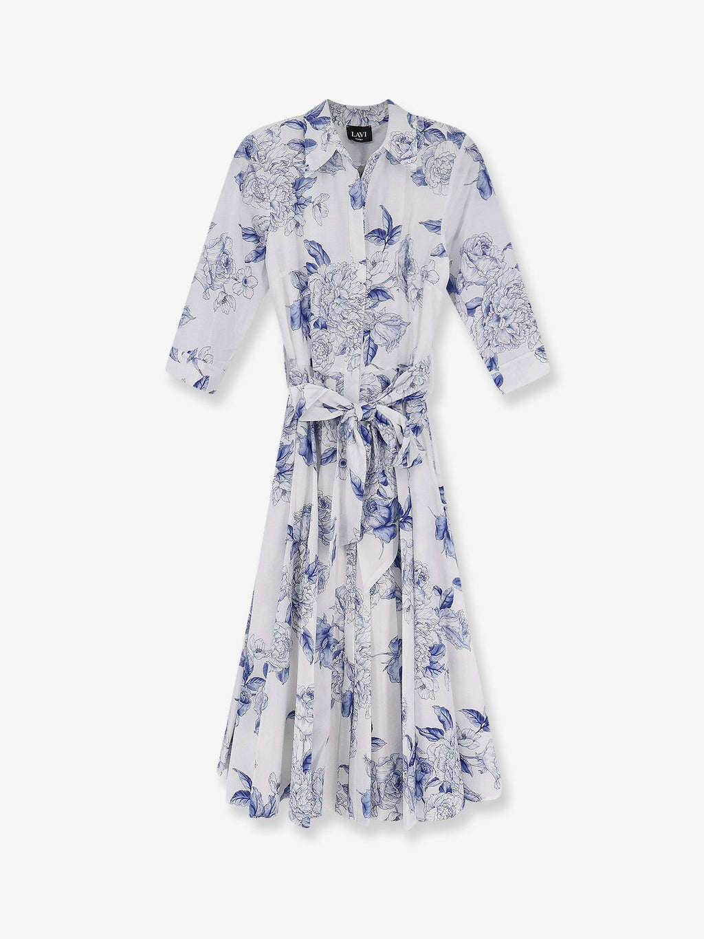 Lavi Women's Spritz Cotton Chemisier Dress Blue