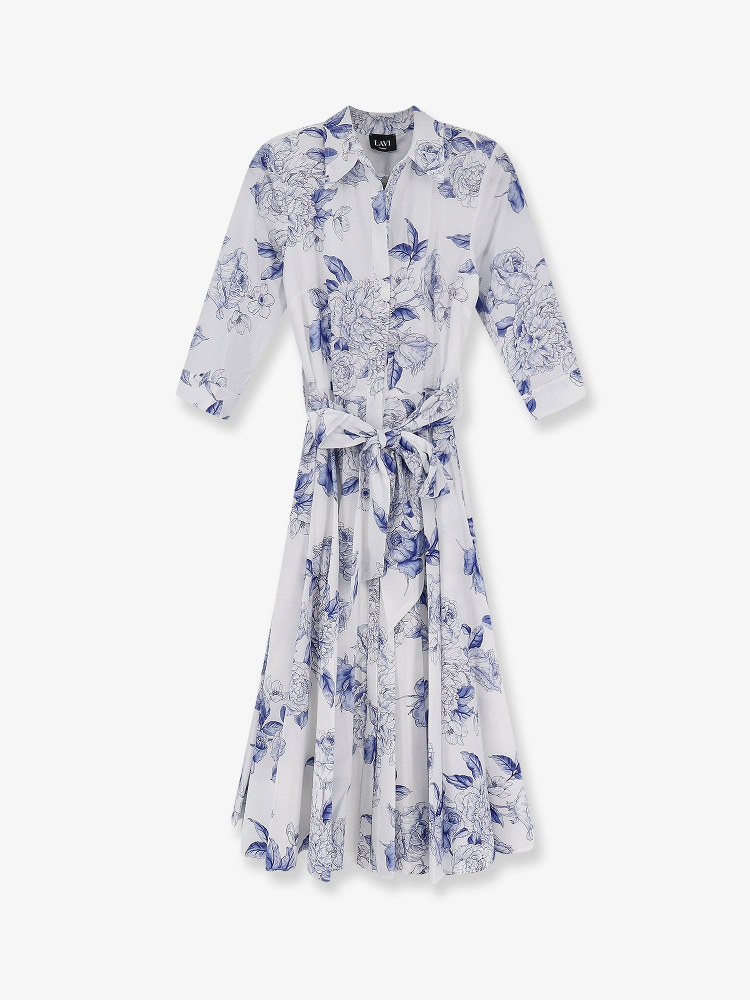 Lavi Women's Spritz Cotton Chemisier Dress Blue