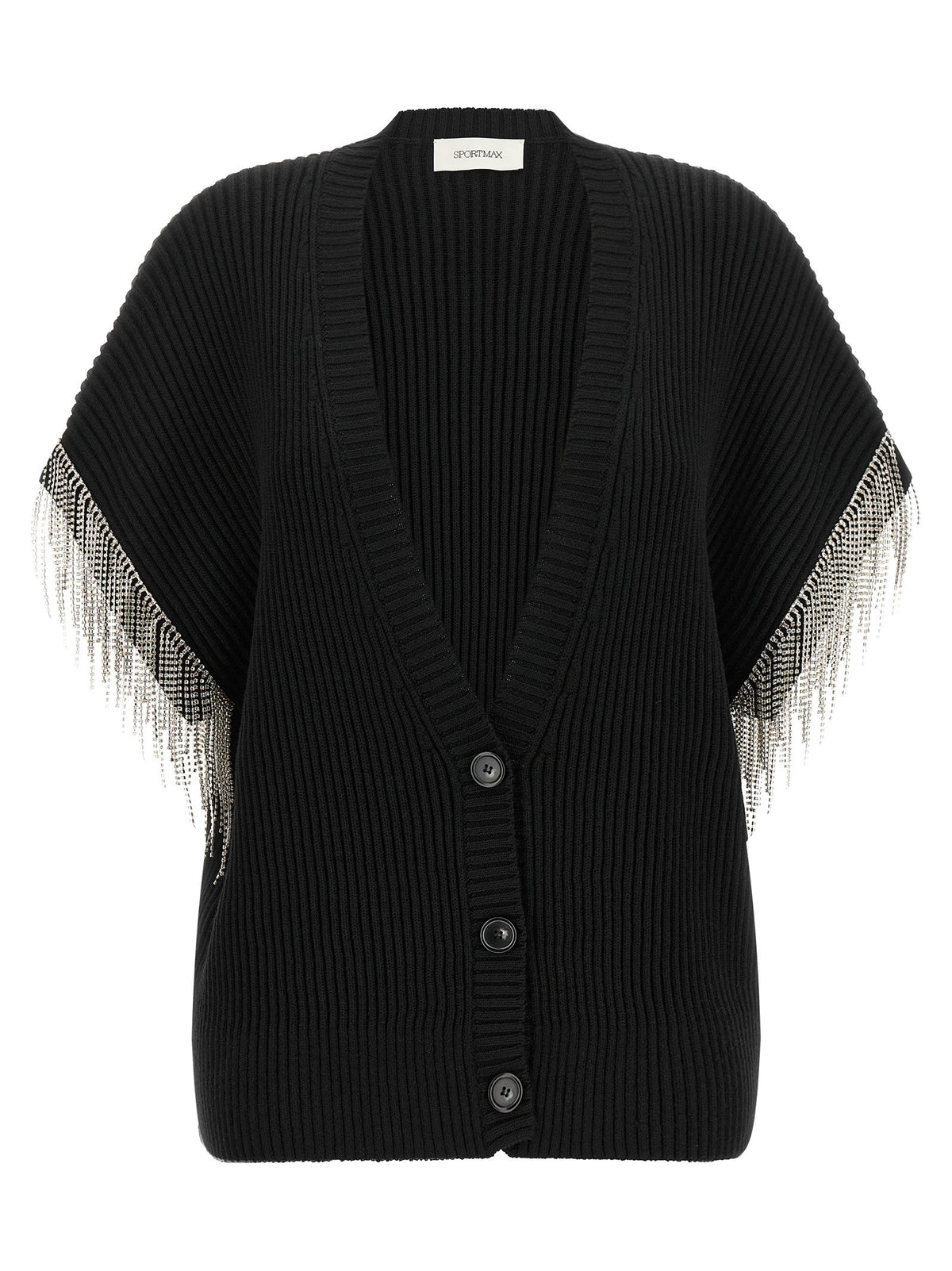 Sportmax Spxpagine Cardigan Black, view 2