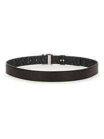 Fendi Men's Sqaured FF Reversible Belt Black