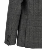 Zegna Square Flannel Dress Grey, view 3