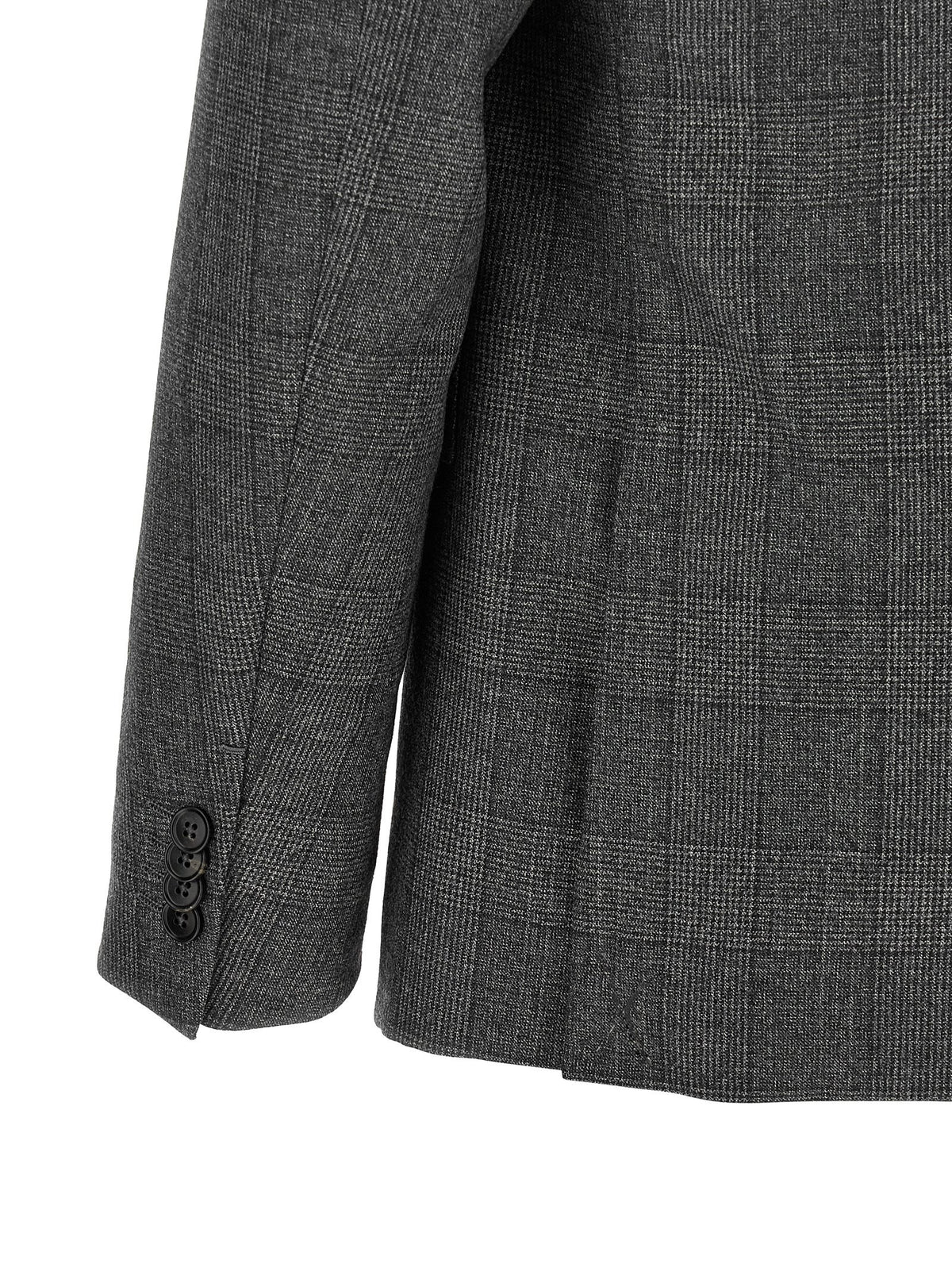 Zegna Square Flannel Dress Grey