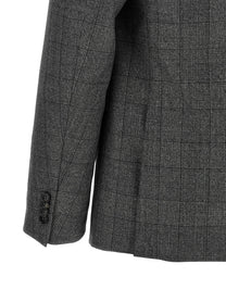 Zegna Square Flannel Dress Grey