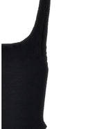 Hunza G Square Neck One Piece Swimsuit Black, view 3
