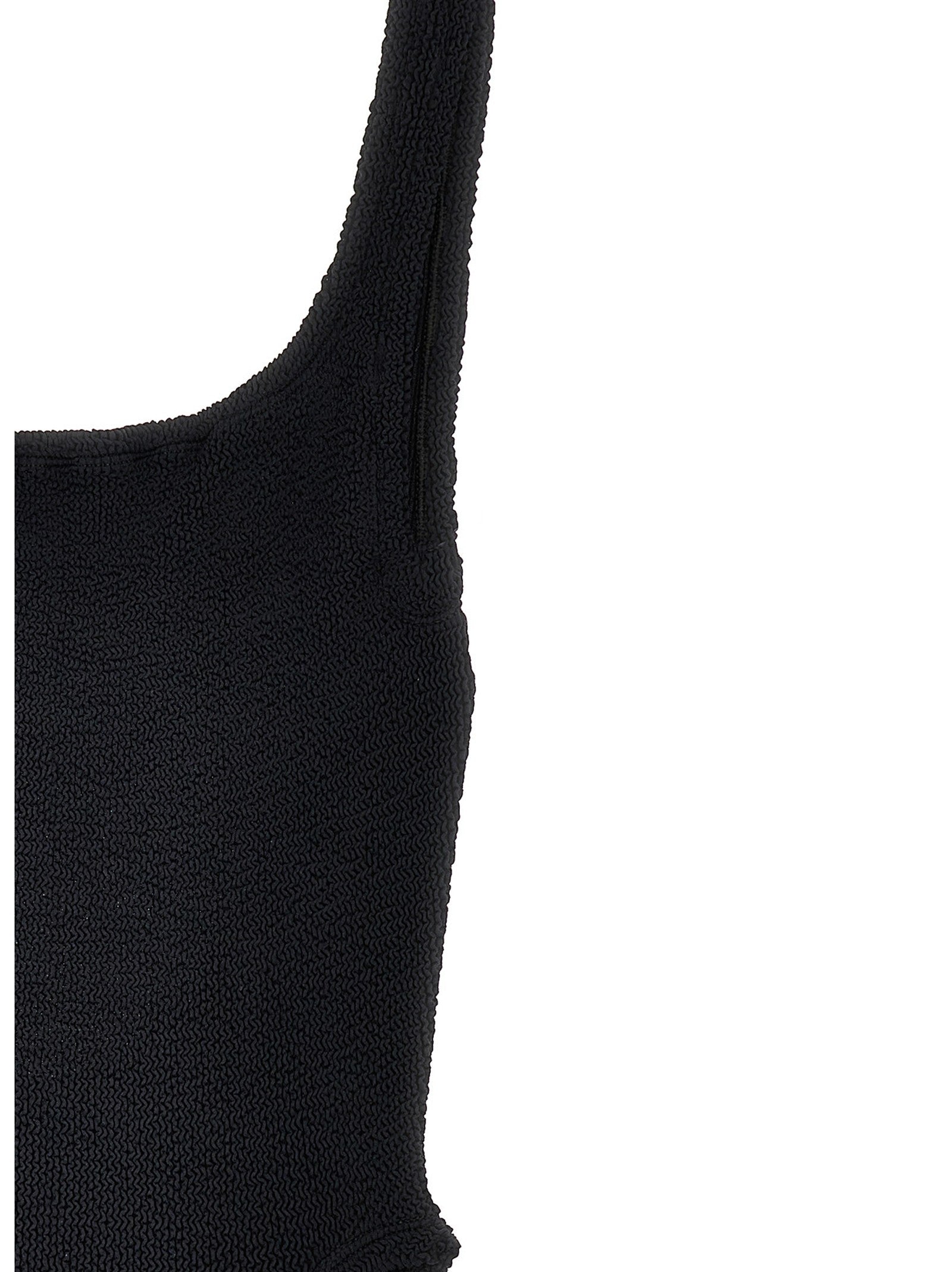 Hunza G Square Neck One Piece Swimsuit Black