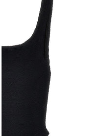 Hunza G Square Neck One Piece Swimsuit Black