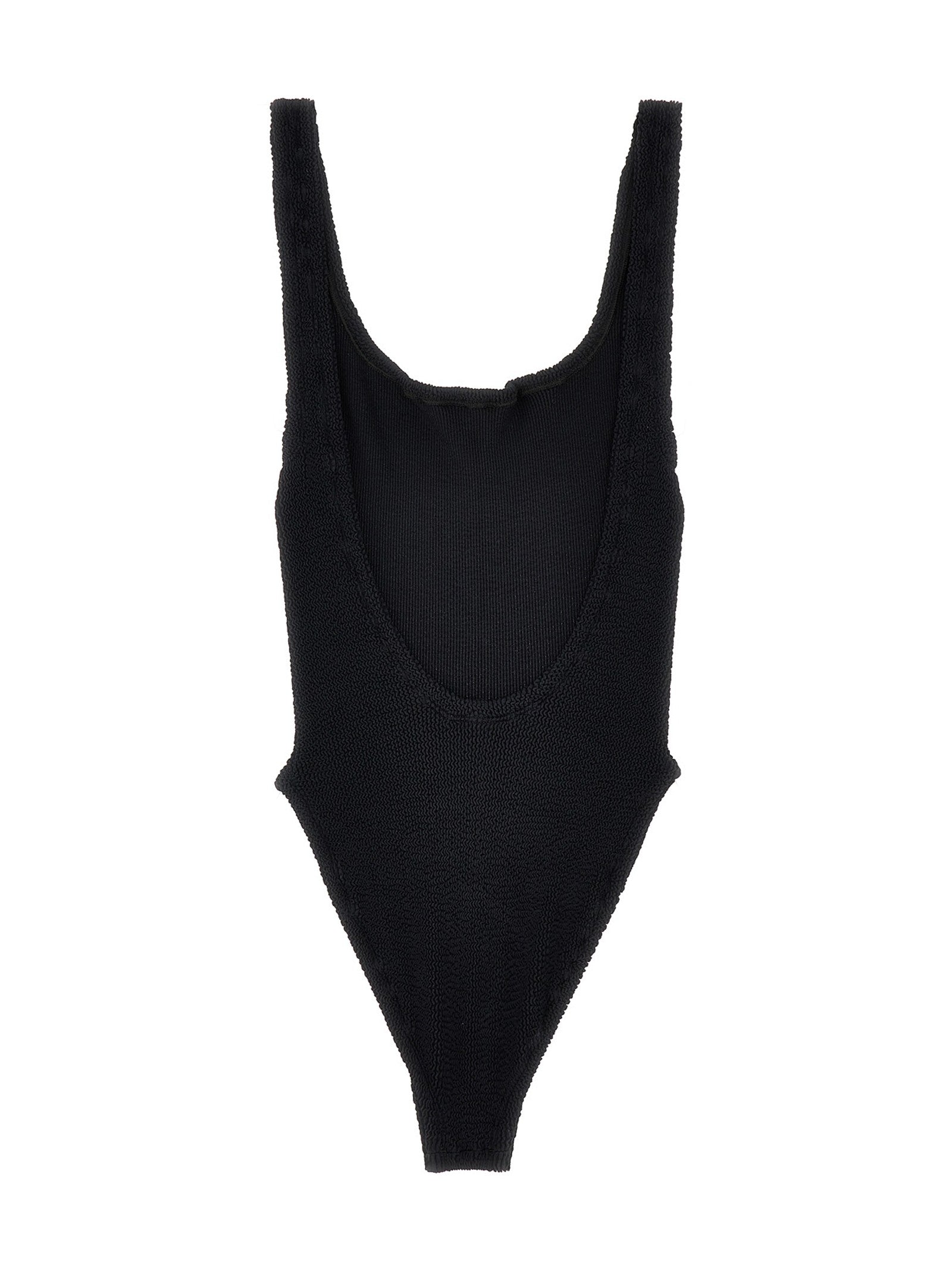 Hunza G Square Neck One Piece Swimsuit Black