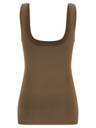 Entire Studios Square Neckline Top Brown, view 2