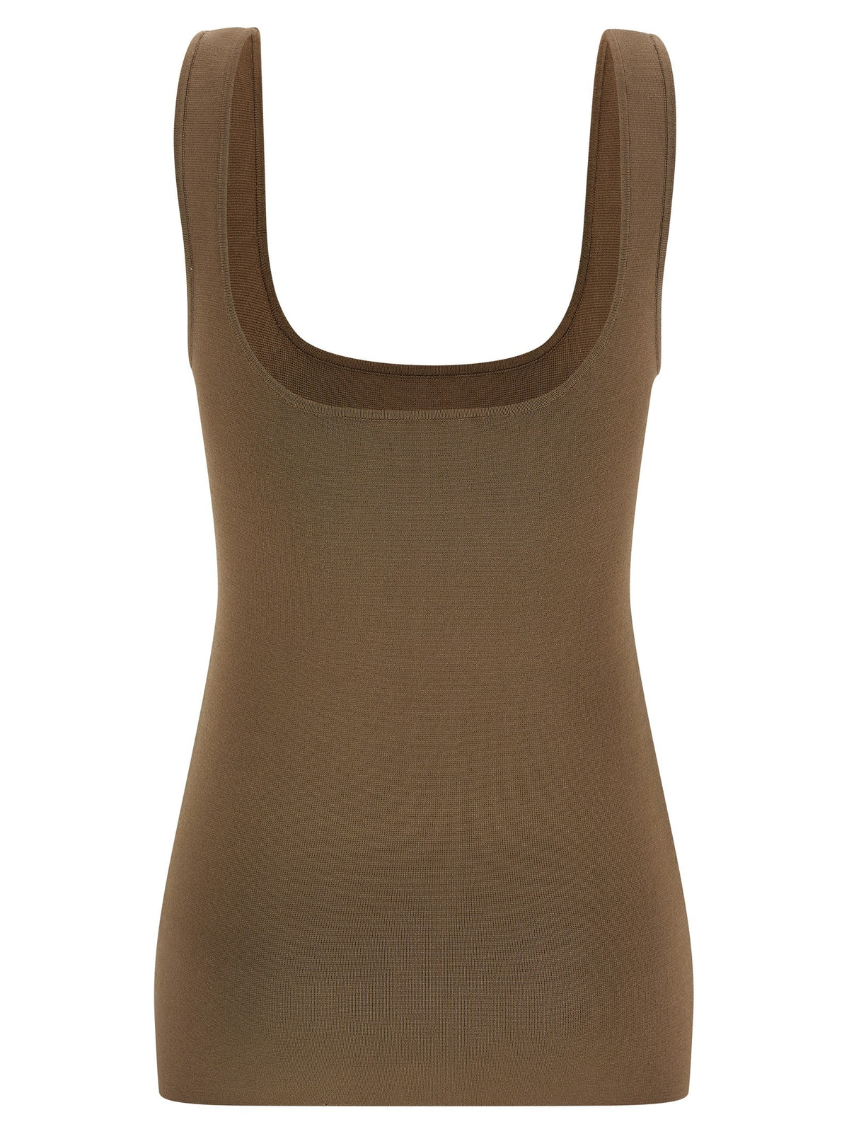 Entire Studios Square Neckline Top Brown, view 2