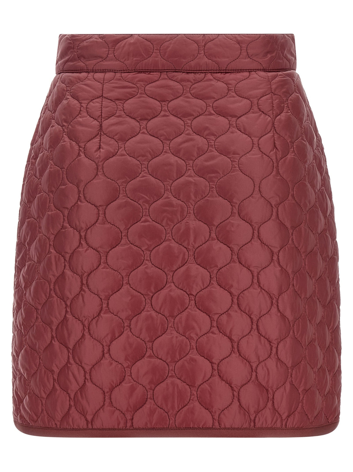 Moncler Square Quilting Skirt Red