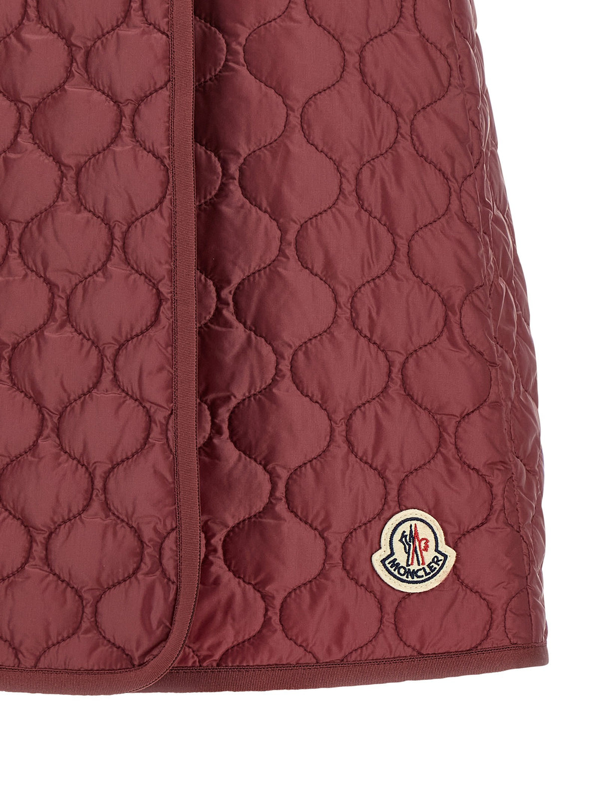 Moncler Square Quilting Skirt Red