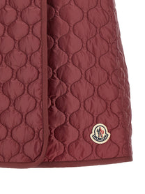 Moncler Square Quilting Skirt Red