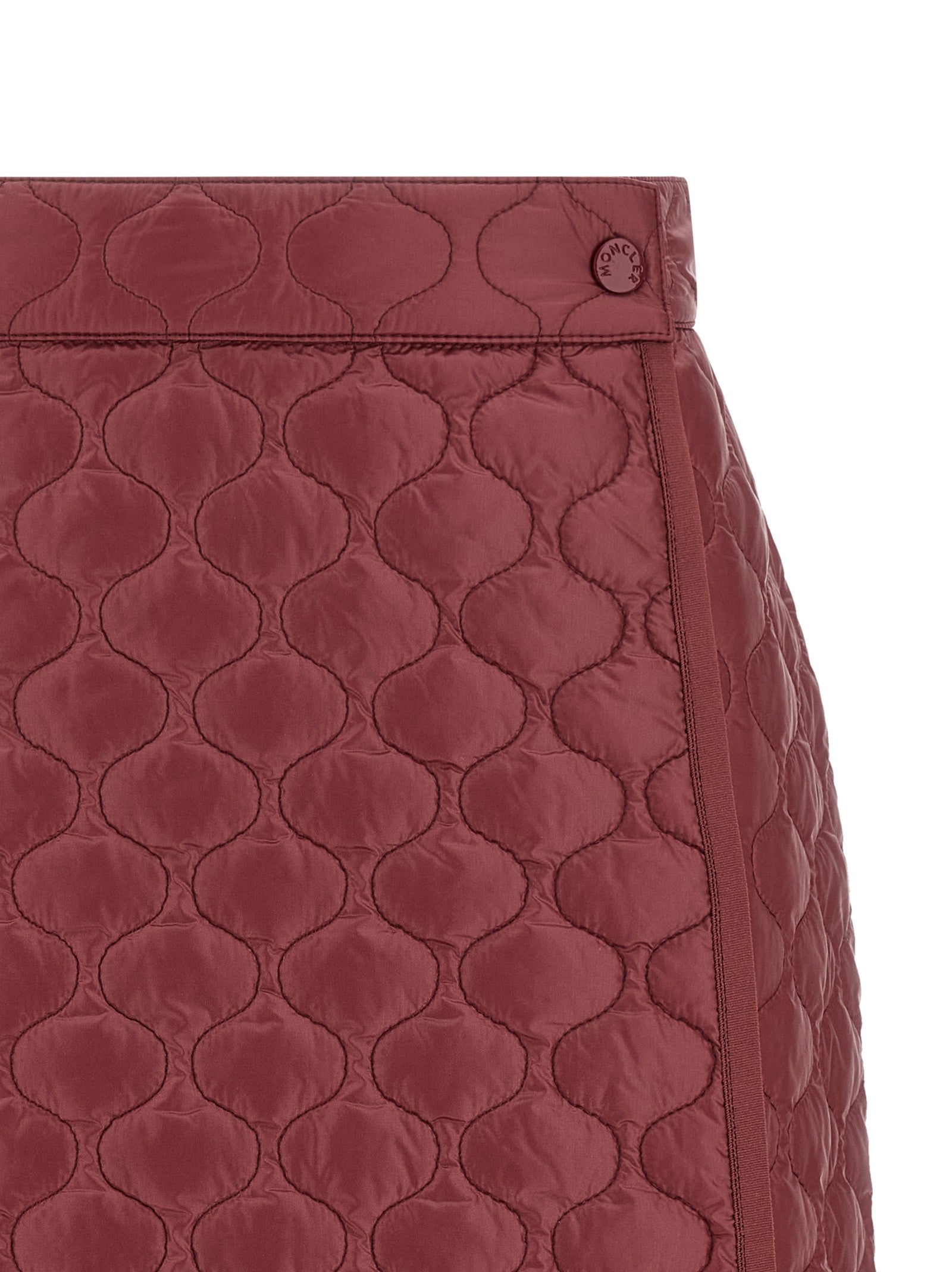 Moncler Square Quilting Skirt Red