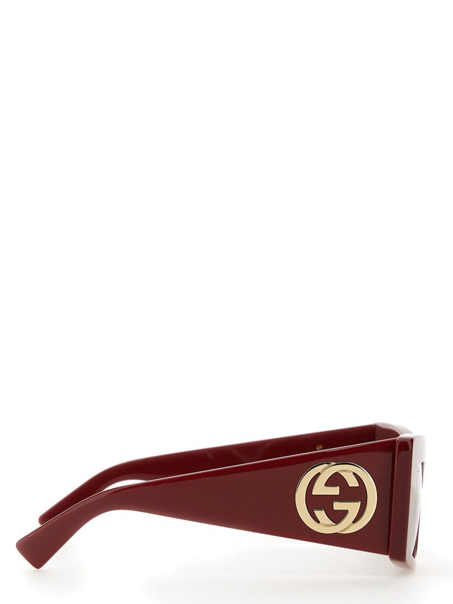 Gucci Women's Square Sunglasses Red