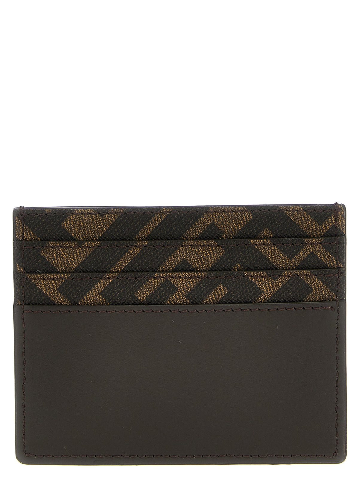 Fendi Squared FF Card Holder Brown, view 2
