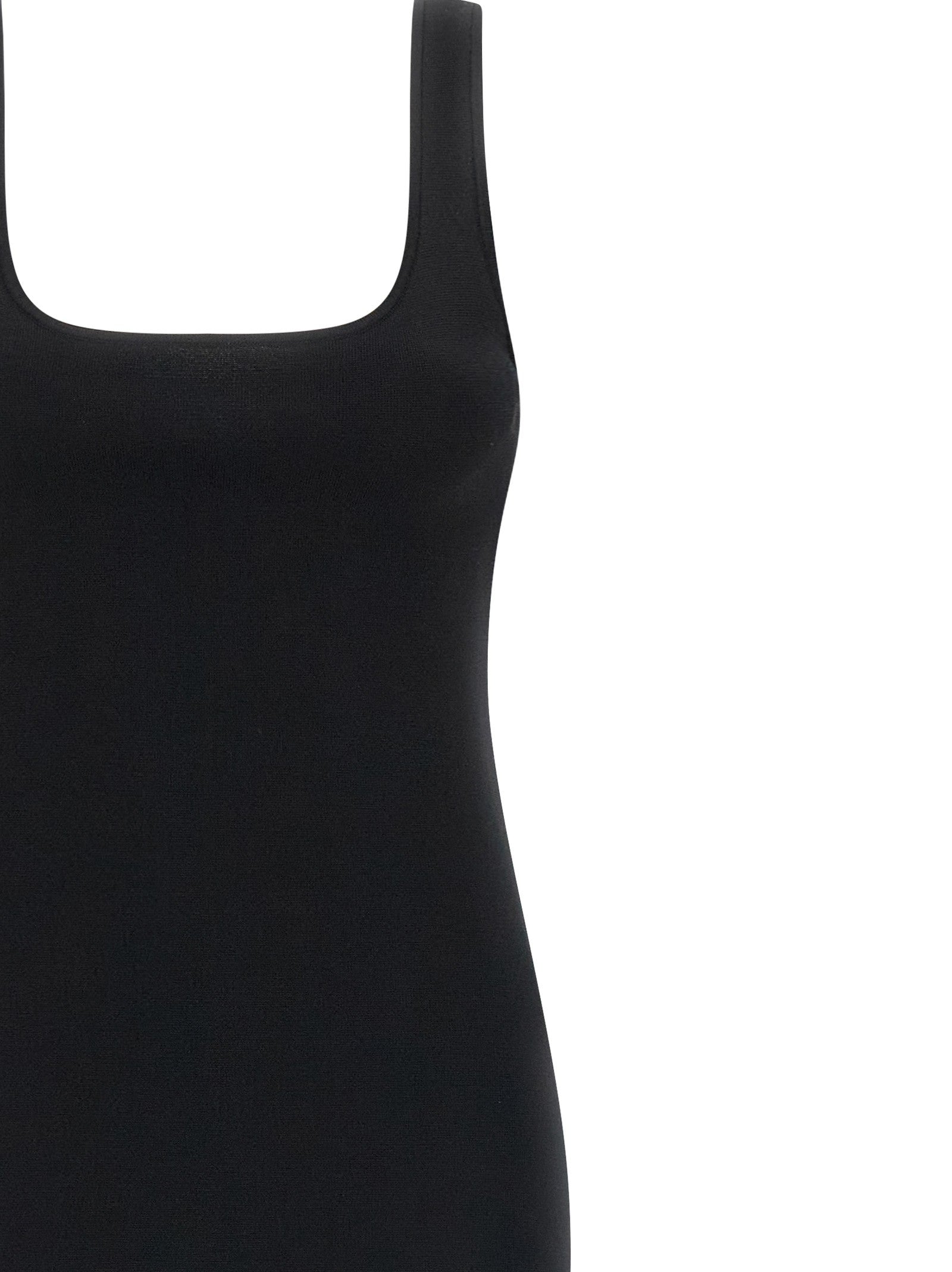 Entire Studios Squared Neckline Dress Black