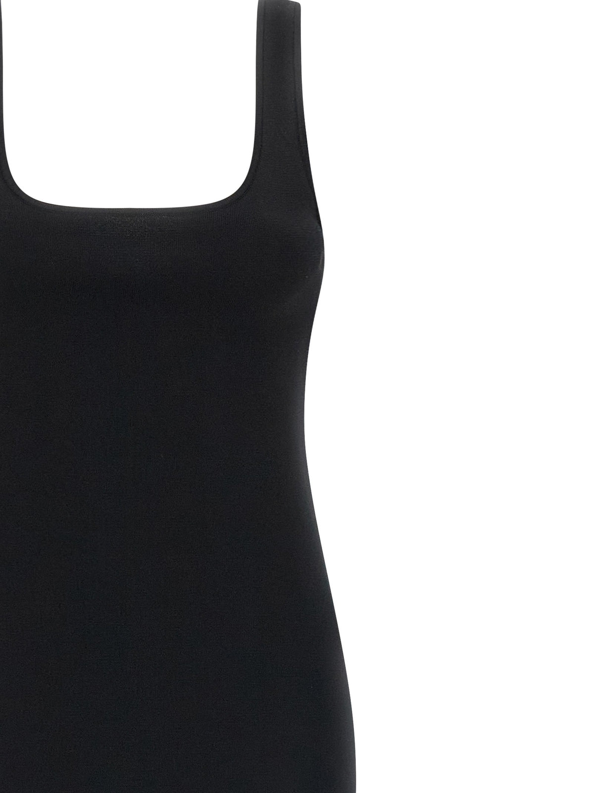 Entire Studios Squared Neckline Dress Black, view 3