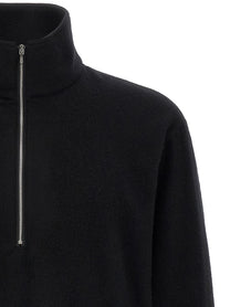 ssstein Black Half Zip Fleece Sweater Black, view 3