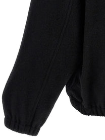 ssstein Black Half Zip Fleece Sweater Black, view 4