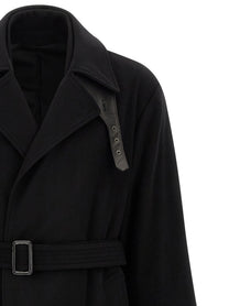 ssstein Black Layered Combination Coat Black, view 3