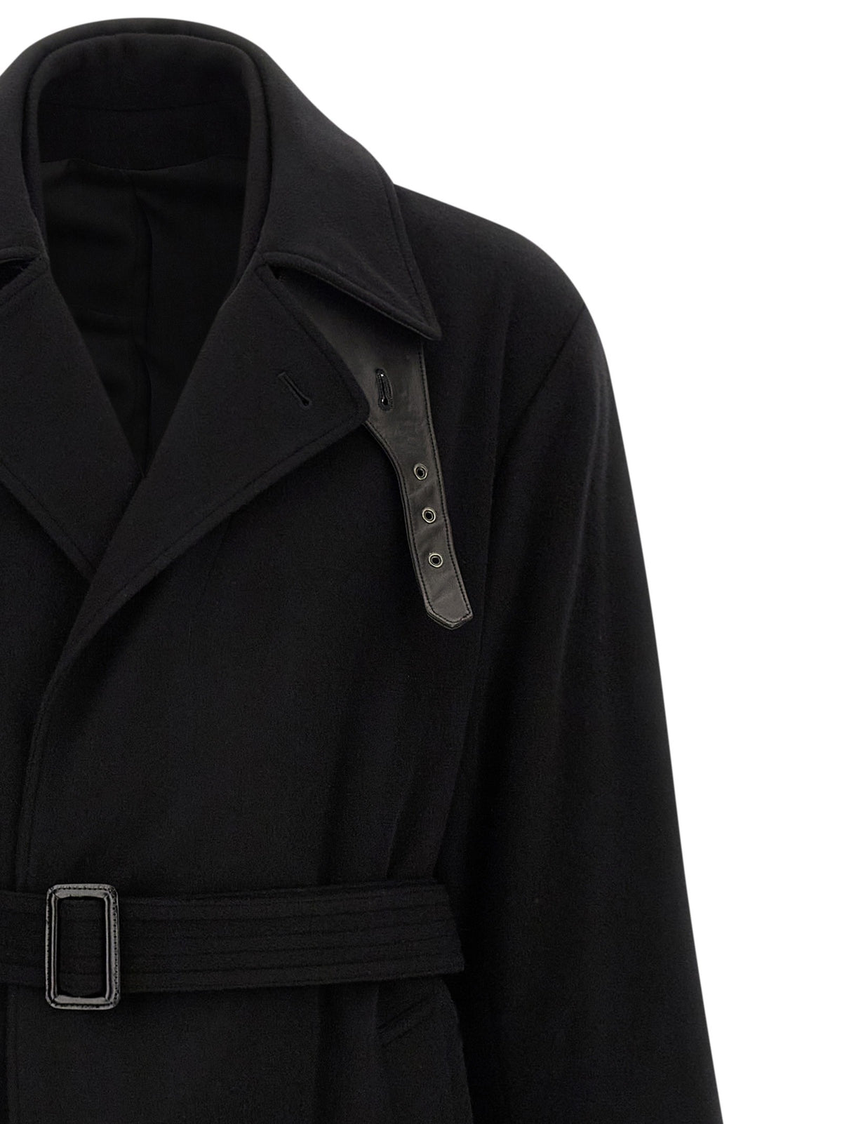 ssstein Black Layered Combination Coat Black, view 3