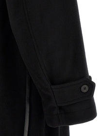 ssstein Black Layered Combination Coat Black, view 4