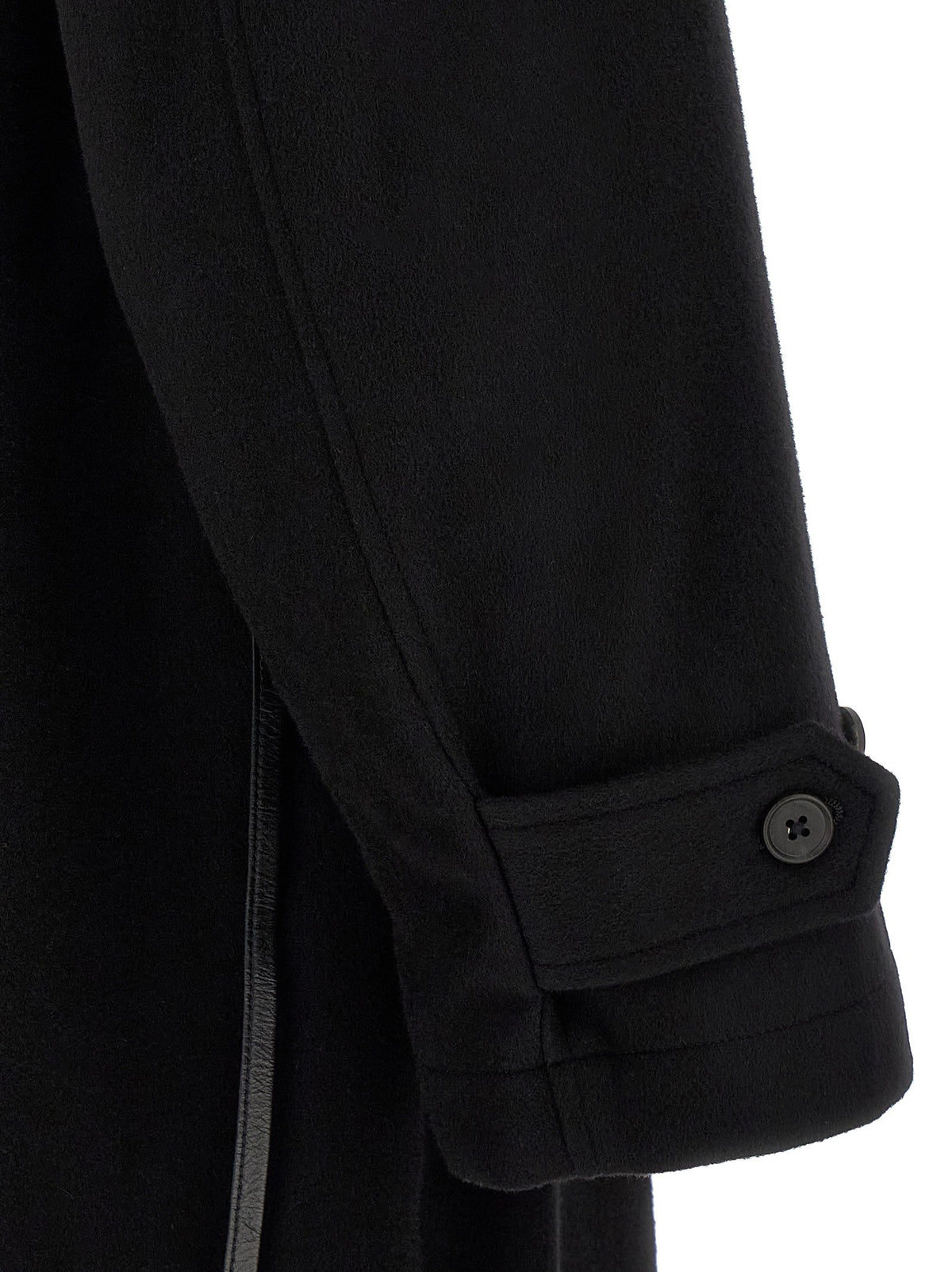 ssstein Black Layered Combination Coat Black, view 4