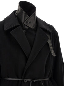 ssstein Black Layered Combination Coat Black, view 5