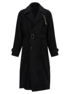 ssstein Black Layered Combination Coat Black