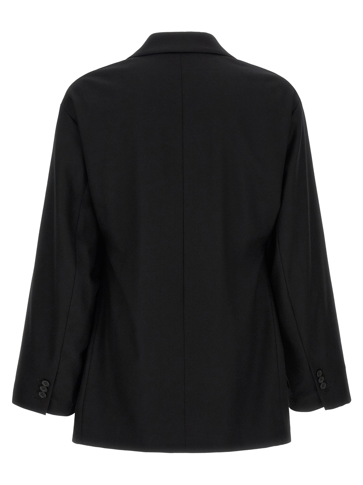 ssstein Flannel Belted Blazer Black, view 3