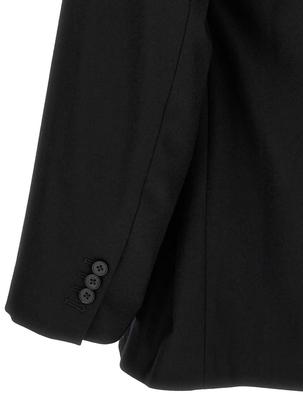ssstein Flannel Belted Blazer Black, view 5