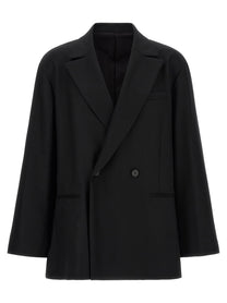 ssstein Flannel Belted Blazer Black