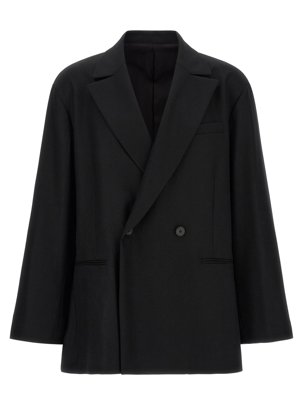 ssstein Flannel Belted Blazer Black