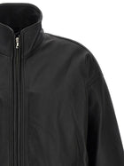 ssstein High Neck Leather Jacket Black, view 3