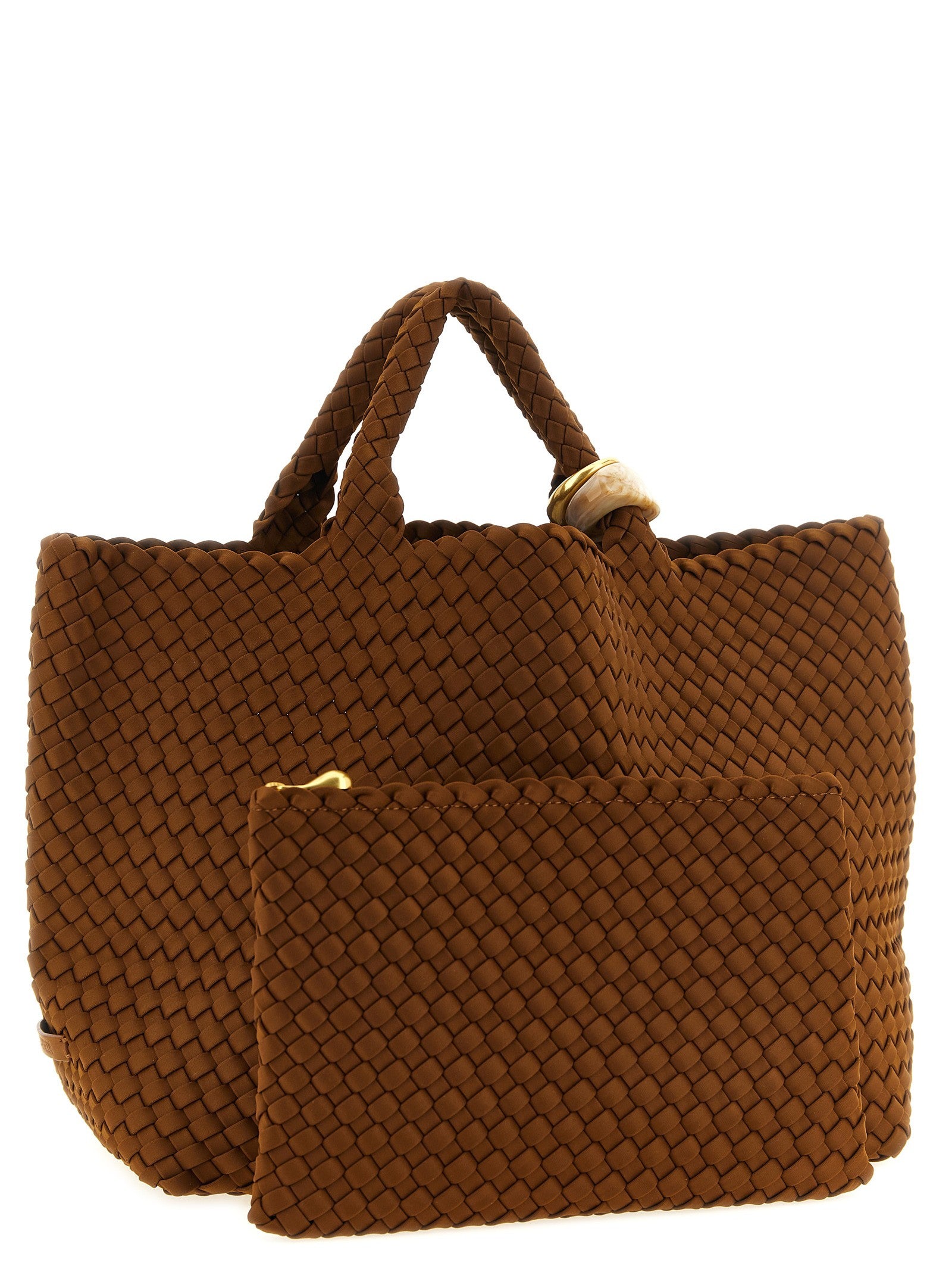 NAGHEDI St Barths Medium Handbag Limited Edition Brown