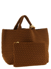 NAGHEDI St Barths Medium Handbag Limited Edition Brown