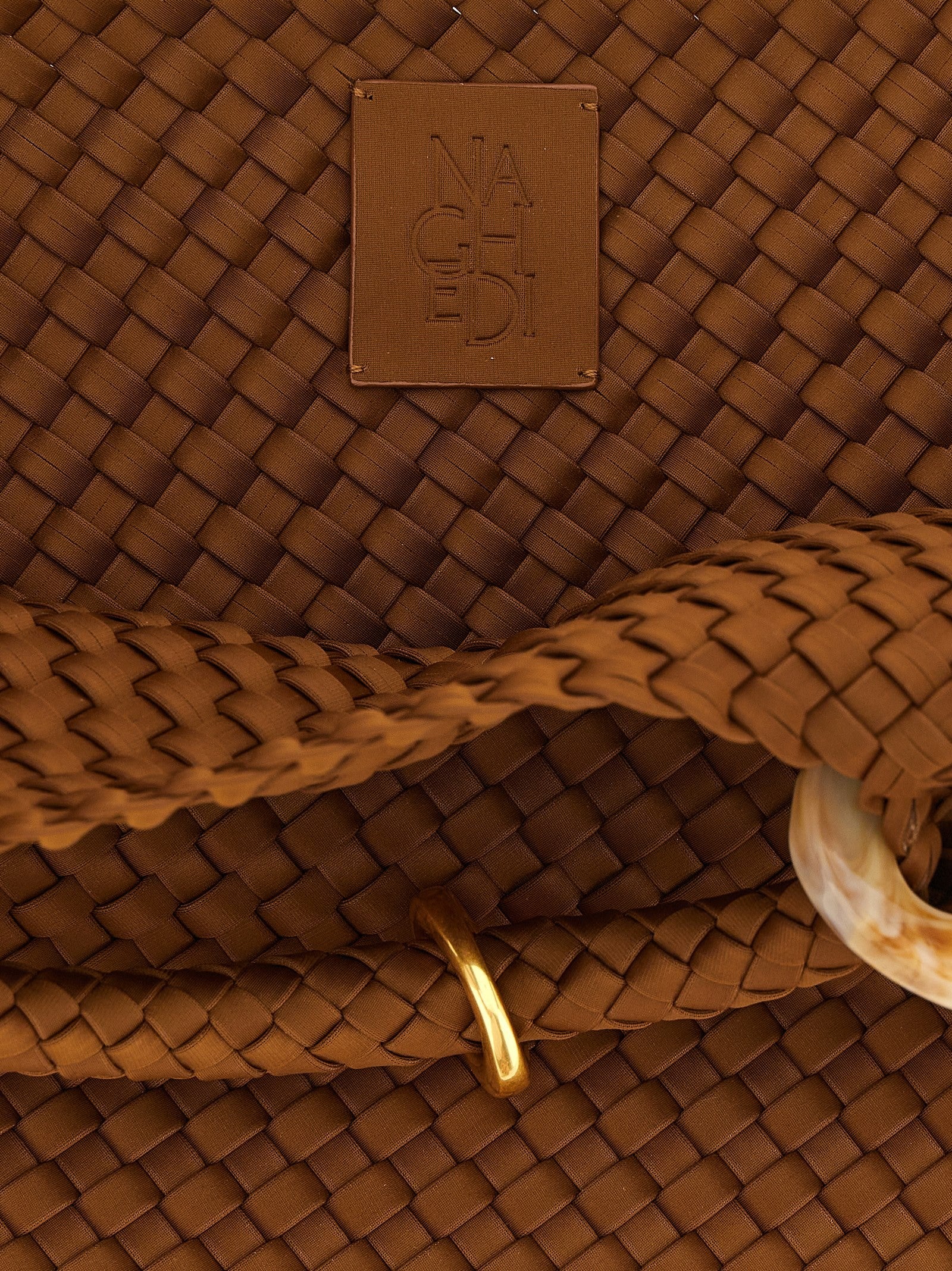 NAGHEDI St Barths Medium Handbag Limited Edition Brown
