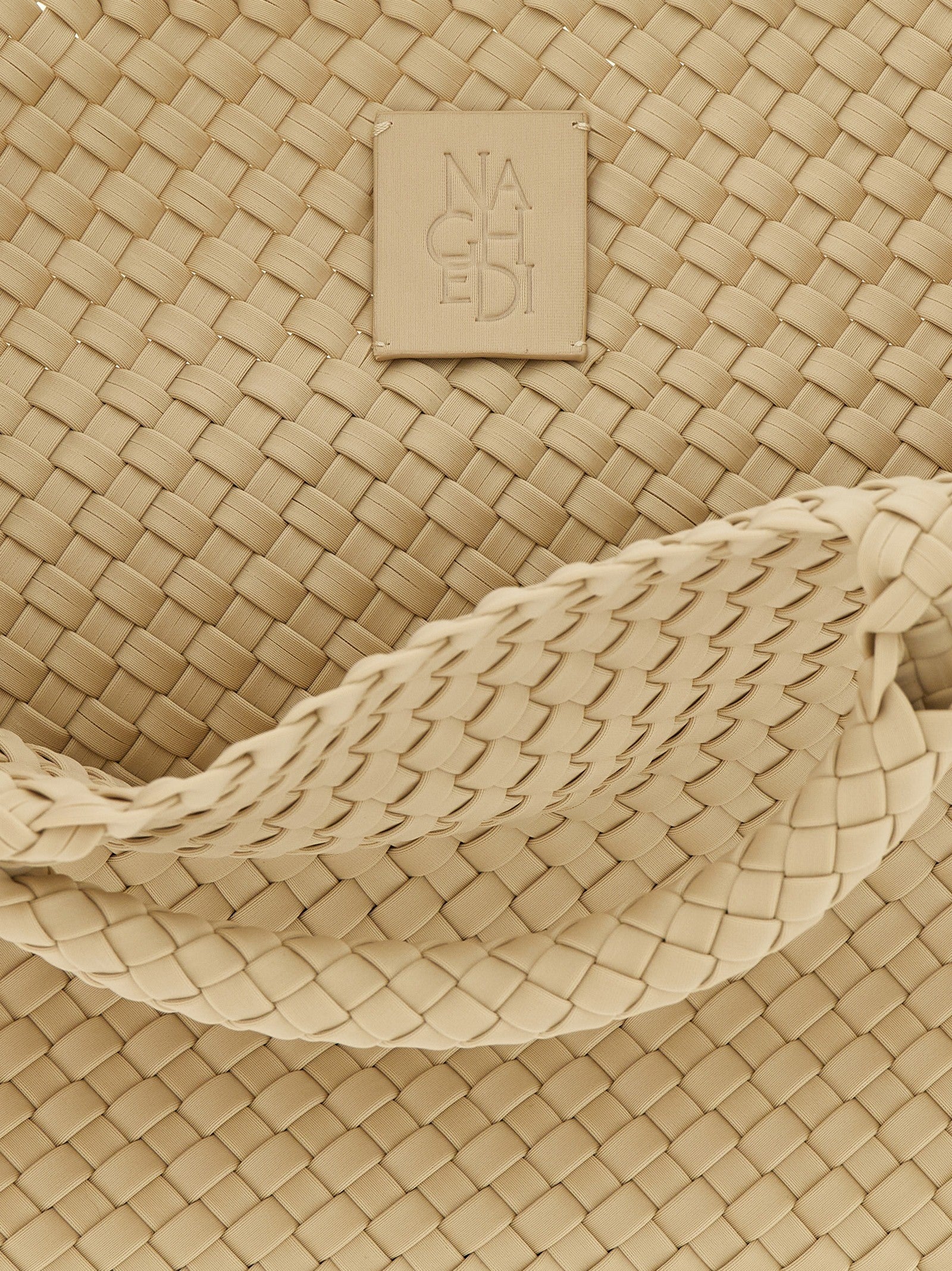 NAGHEDI St Barths Medium Shopping Bag Beige