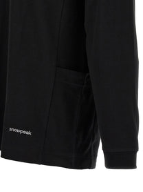 snow peak Stain Repellent Sweater Black, view 4