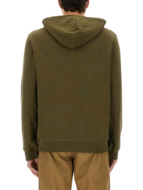 A.P.C Men's Standard Hoodie Green
