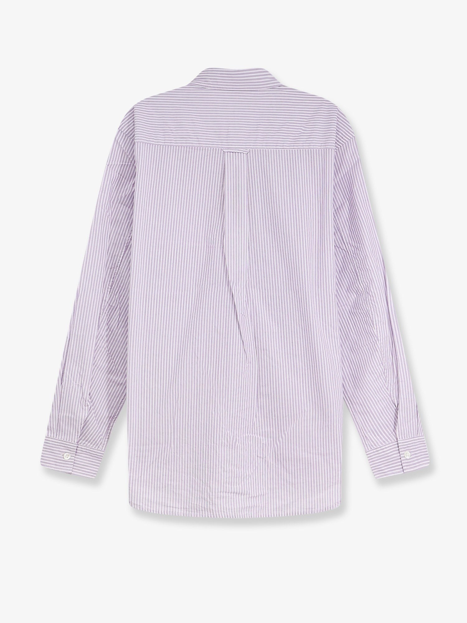 Stussy Men's Standard Striped Cotton Shirt Purple