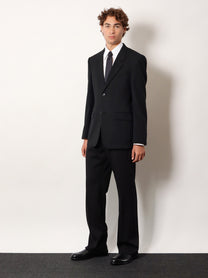 Balenciaga Men's Standard Tailored Wool Blazer Black