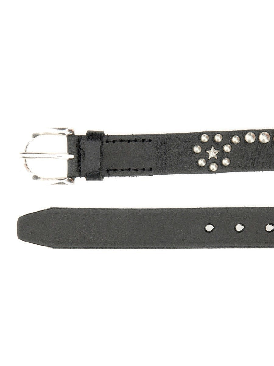 Our Legacy Men's Star Fall Belt Black