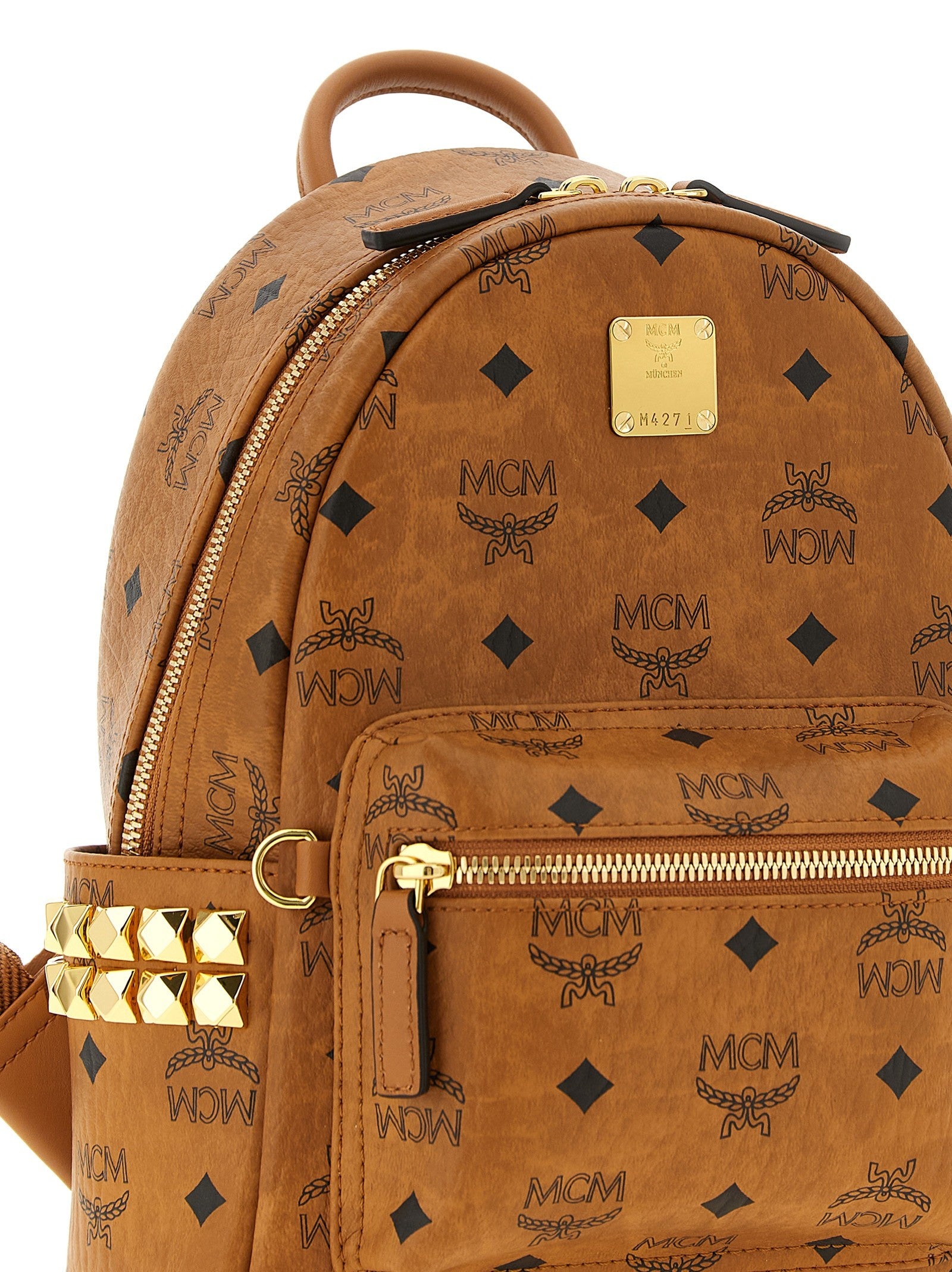 MCM Stark Mini Backpack Brown