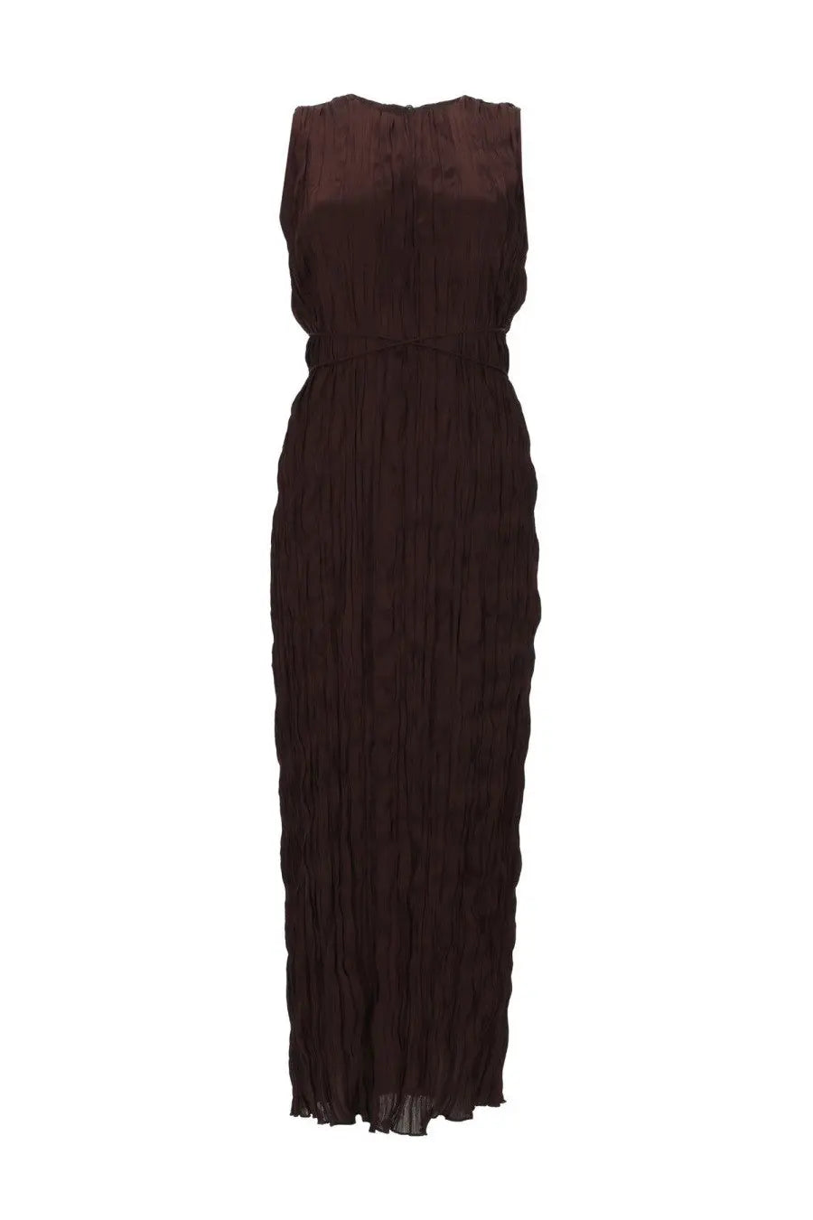 Staud Women's Midi Mizu Dress Brown