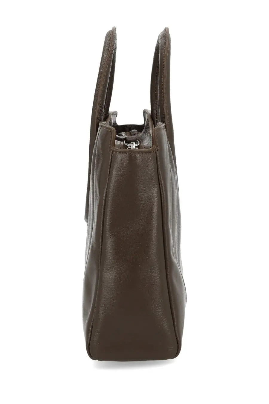 Staud Women's Maude Mini Satchel Bag Brown, view 4